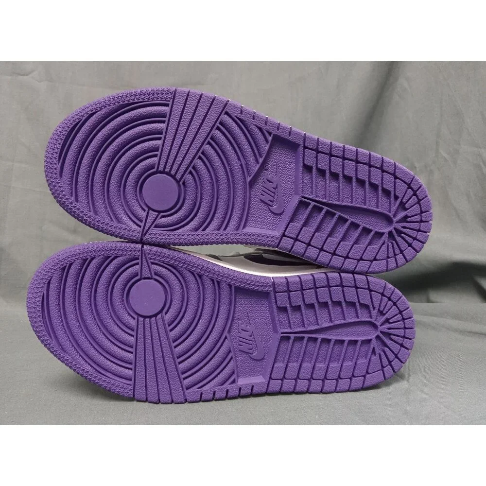 Jordan 1 Mid (PS) Leather Girls Purple White Size 1Y BRAND NEW IN BOX! - Picture 11 of 11